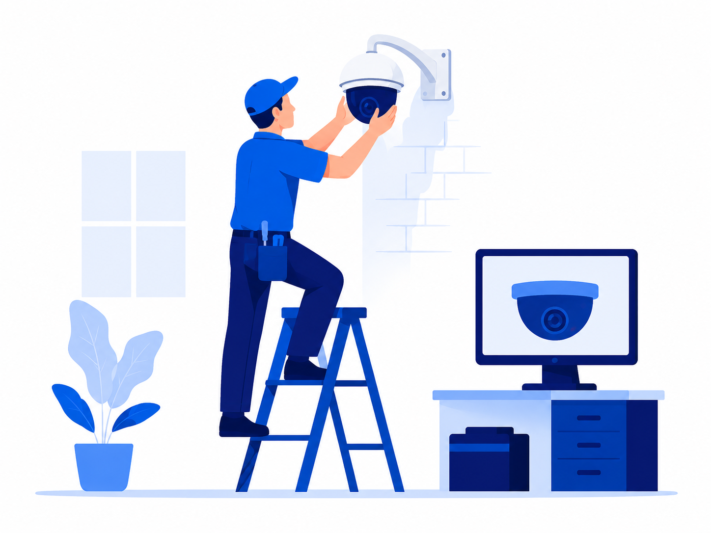Illustration representing the CCTV Installation & Service Training program